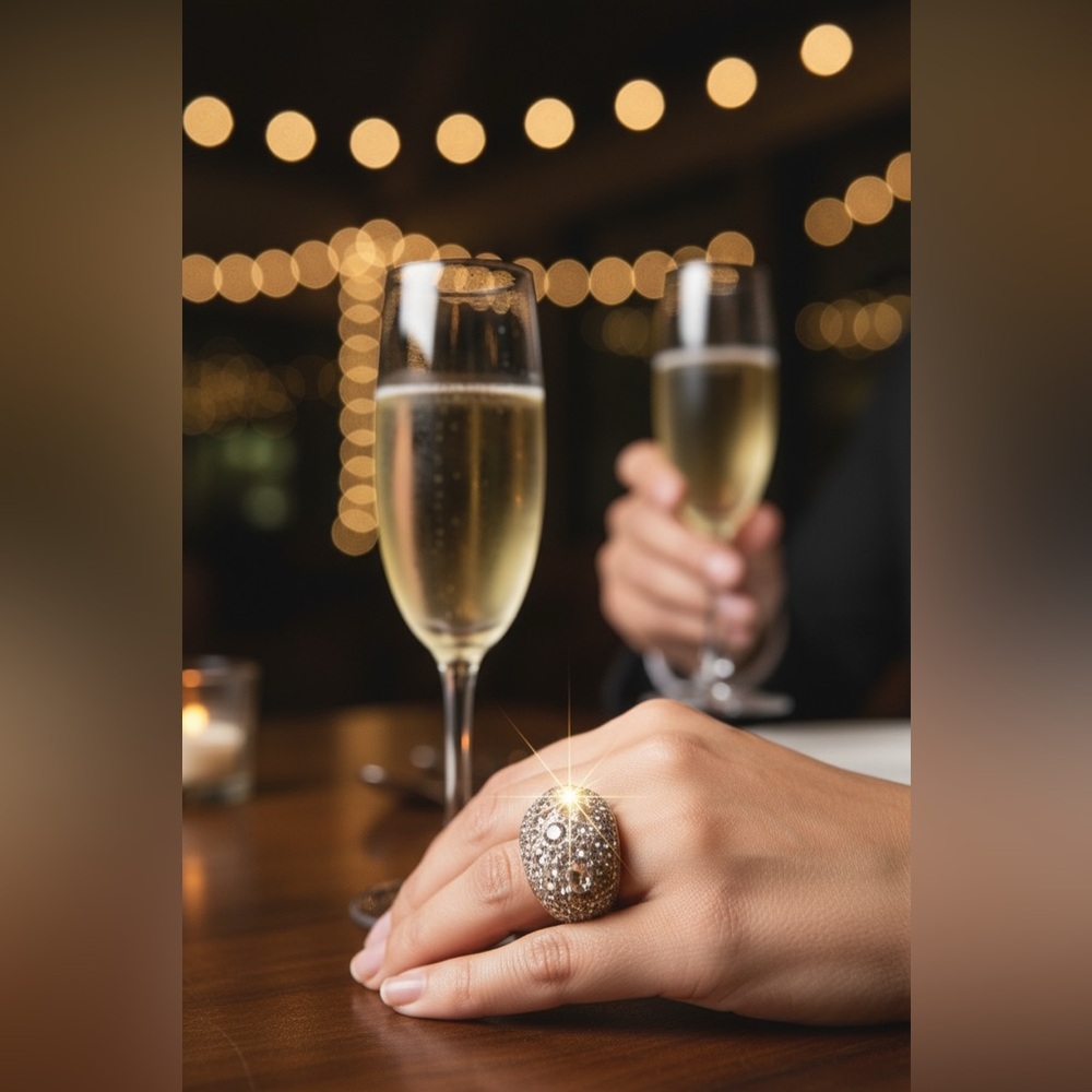 Swarovski ring 55